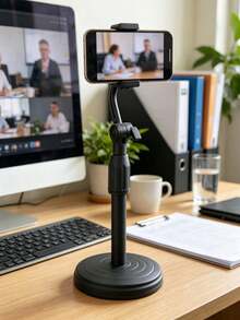 1/3 Adjustable Rotating Phone Stand, Waterproof ABS Material Desktop Tripod, Suitable For Phone, Video/Live Streaming, Easy Installation, Phone Holder (Installation Steps See Page Video), Gift, Great Gift, Fixed Stand (Includes Replacement Parts, Installation Steps See Detail Images) - Multicolor - View 11