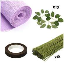 Multi-Color Thick Crepe Paper Handmade Floral Material 9.8 Inch * 8 Feet Thick Paper Flowers Kindergarten Hand-Made White Flowers Crepe Paper - Multiple Styles - View 24