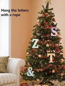 6 Inch White Wooden Letters, Unfinished Wooden Letters, Suitable For Wall Decoration, Standing Decorative Letters, Sliced Sign Decoration, Can Be Used For Crafts, Home Party Projects, Birthdays, Graduations, Etc., The Best Gift Choice. - 1PC - View 5
