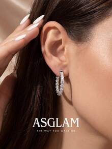 1 Pair Fashionable Hoop Earrings Women's Jewelry Creative Hoop Earrings Jewelry Gift Suitable For Girls Daily Wear, Dating, Party And Other Occasions - Style 4 - View 4