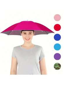 Topi Payung Pelindung Matahari dengan Band Kepala Elastis, Cocok untuk Camping dan Memancing, Perlindungan UV - Topi payung - View 2