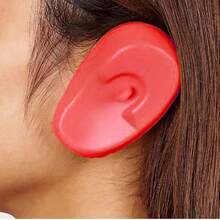 2-6pcs Silicone Hair Dye Ear Covers Waterproof Hair Coloring Ear Caps Salon Hair Oil Inverted Ear Protectors Hairdressing Tools Pink - A - View 1