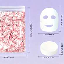 20pcs Disposable Compressed Facial Mask Sheets - Lightweight & Fragrance-Free, Portable, Suitable For Travel And All Skin Types, Compressed Masks Soothe Skin, Hydrate And Moisturize, Essential For Travel Skincare | Minimalist Packaging | Soft Texture Mask. Individually Wrapped, Salon-Grade Non-Woven Compressed Cleaning Wipes - Multicolor - View 9