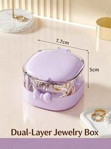 5pcs Exquisite Jewelry Storage Boxes With Transparent Lids And Multi-Compartment Design. Compact And Lightweight, Effectively Dust-Proof, Suitable For Storing Rings, Earrings And Small Accessories, Ideal For Home Storage Or Travel. - Multicolor - View 11