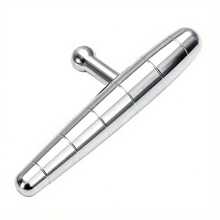 Alat Pijat Manual T-Bar Stainless Steel, Alat Pijat Genggam untuk Relaksasi Otot, Tongkat Pijat Tubuh untuk Penggunaan di Rumah dan Kantor - Perak - View 9