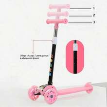 Patinete para Niños de 3 Ruedas con Luces LED, Plegable Ajustable en Altura Scooter Infantil para Niñas y Niños 2 a 8 Años - Azul - Ver 6