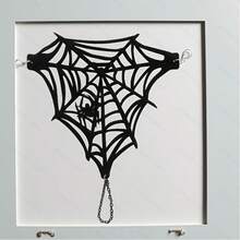 1pc European And American Fashion Halloween Spider Web Party Hand Decoration Chain, Suitable For Wearing At Evening Parties, Halloween Gift - Black - View 6