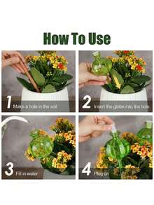 1/2/3pcs Cactus Shaped Automatic Watering Ball Set, Includes 1/2/3pcs Plant Watering Balls And 1/2/3pcs Flow Control Plugs, Anti-Clogging Automatic Watering System, Suitable For Indoor Plants, Cute Plant Care Gift, Perfect For Plant Lovers - Multicolor - View 2