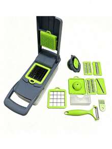 Kitchen Vegetable Cutter New Multi-Function Onion Fruit Vegetable Slicer Dicer Shredder - Multicolor - View 12