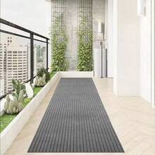 Striped Non‑Slip Floor Mat Roll, Wear‑Resistant Entrance Doormat, Easy‑Clean Rug For Indoor Outdoor Home Hallway - Multicolor - View 3