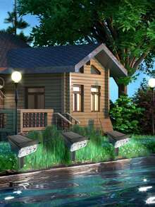 3pcs Solar Powered Landscape Spotlight 7LED Multi-Function Waterproof Decorative Light With Auto On/Off Suitable For Garden, Landscape, Rockery, Statue, Fence, Path - Spotlight - View 11