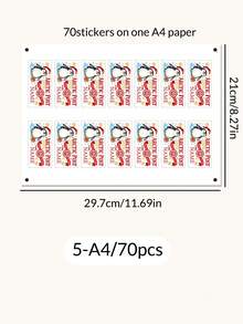 14-140pcs Custom Christmas Stickers, Personalized Holiday Gift Labels For Gift Wrapping, Christmas-Style Patterns, Customized Party Favor Labels, Customizable Name Stickers For Christmas Gifts, Christmas Favor Stickers, Family Christmas Gift Stickers - Style D - View 9