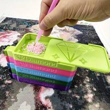 Boat-Shaped Diamond Painting Point Drill Disk, New Diamond Painting Tool With Patterns And Letters On The Surface, Fully Enclosed Design To Prevent Diamonds From Falling Out Of The Point Drill Disk - A - View 3