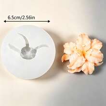 Cetakan Silikon Lilin Aroma Bunga Iris DIY Cetakan Kerajinan Resin Liontin Ornamen Sabun Buatan Tangan Model Baru 2026 - A - View 5