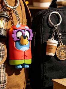 Splendor Cute Cartoon Characters Acrylic Key Chain, Metal Key Ring Chain Action Figure Pendant, Key Backpack Hanging - Multicolor - View 5