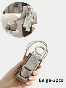 2-In-1 Adjustable Luggage Strap With Lock Buckle, Multifunctional Quick Release Fastener, Lightweight Travel Accessory, Suitable For Suitcases And Backpacks - Multicolor - View 10