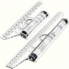 2pcs Plastic Rolling Rulers, Multi-Function Drawing And Design Rulers ...