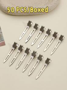 100pcs 5.5cm Fluffy Hair Root Clips, Designed For Hair Salons, High Quality. DIY Hair Styling Tool, Easily Create Voluminous Hair Roots, Add Hair Texture, Perfect Choice For Hair Styling - Silver - View 16