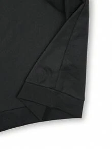 Men's Striped Hooded Sweatshirt, Loose Fit Hip Hop Style, Versatile Pullover Top For Travel, Commuting And Outings, Autumn/Winter - Black - View 7