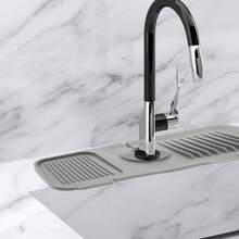 1pc Faucet Splash Guard, Anti-Splash, Adjustable, Narrow Edge Design, Suitable For Kitchen Sink And Bathroom Vanity, Drainage Design, Suitable For Bathroom Sink, Dish Rack, Kitchen Dish Rack, Kitchen Sink Accessories, Christmas - Multi-color - View 7