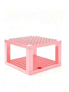 2pcs 96 Slots Black Grey Pink Plastic Paint Brush Storage Rack, Portable Detachable Desktop Pen Holder, Suitable For Watercolor, Gouache And Painting Supplies - Multicolor - View 5