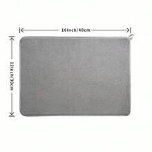 1/2pcs Kitchen Dish Drying Mat, Dish Drainer Pad, Microfiber Absorbent Mat, Tabletop Mat, Non-Slip Heat Resistant, Drainage Mat, Cabinet Drying Mat, Bathroom Mat - Multicolor - View 8