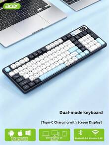 OKR232 Wireless Bluetooth Keyboard And Mouse Combo, Digital Battery Display, Silent, Type-C Charging, Compatible With Laptops And Tablets - View 2