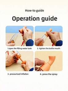 Portable Manual Press Facial Mist Spray Bottle, Compact Travel Handheld Refillable Sprayer With Lanyard, Essential For Summer Facial Hydration - Multicolor - View 3