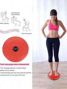 Waist Twisting Board Body Twisting Plate Fitness Equipment Multi-Functional Workout Device Suitable For Men And Women Helps Tighten Waistline Enhance Stability And Flexibility Strengthen Abdominal And Stomach Muscles Essential Gym Accessory - Multicolor - View 3