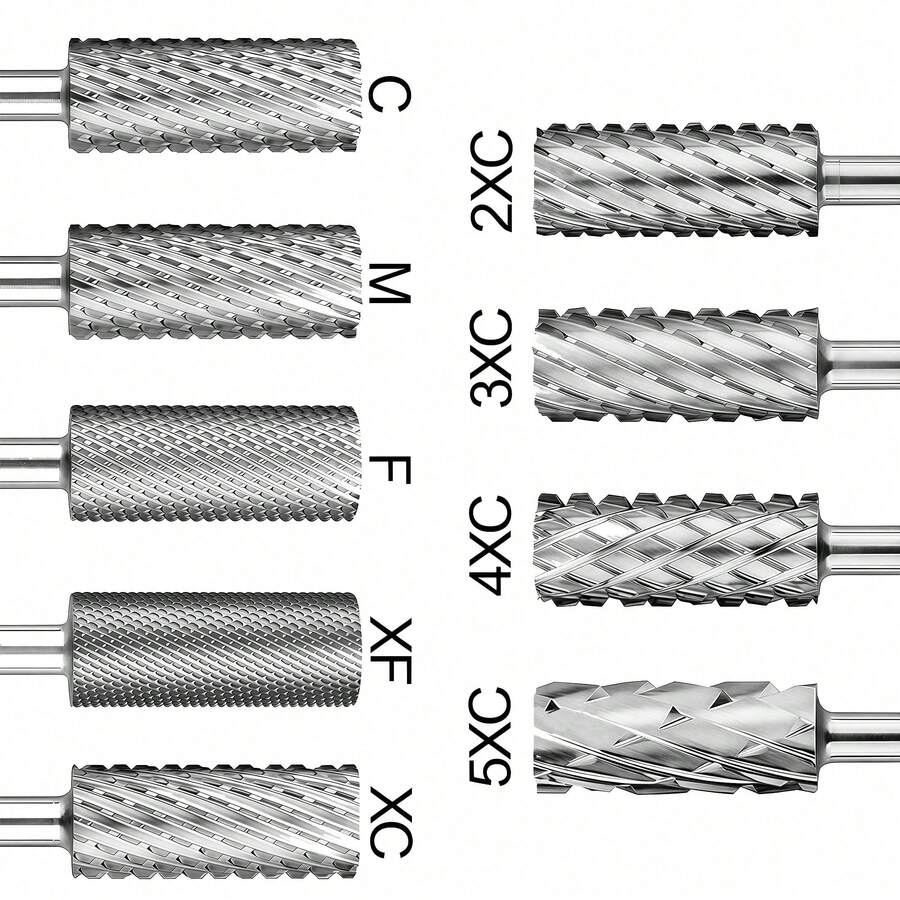 1 st 5,35 mm cylinderformad nagelborr i volframkarbid, tillbehör till nagelmaskin - Multifärgad - Visa 1