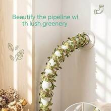 1 Roll (10m) Jute Rope, Strong Durable Wear-Resistant, Natural Green Leaf Pattern, Vintage Country Style, Jute Fiber Material, Suitable For Wedding, Bedroom, Garden And Party Decoration, Holiday Essential - Multi-color - View 4