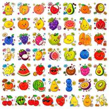 50pcs Cute Cartoon Anthropomorphic Fruit PET Stickers, Perfect For Scrapbooking, Journals, Laptops, Bumpers, Skateboards, Water Bottles, Computers, Phones And Other DIY Creative Graffiti Sticker Toys - Multicolor - View 9