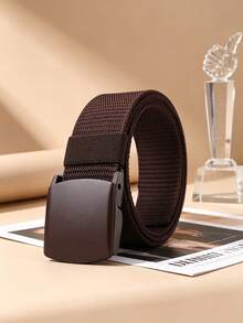 3/2/1pc Men's Nylon Tactical Belt, Plastic Buckle Casual Belt, Thick Adjustable Military Belt For Students' Daily Outdoor Use - Multicolor - View 5