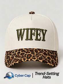 1pc Women's "WIFEY" Trucker Hat,Adjustable Design,Stylish Embroidered Five-Panel Cap,Perfect For Casual Wear, Parties, Travel, And Holiday Gifts - Multi-color - View 14