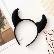 1/2/4pcs Devil Horn Headband Set Accessories, Black And Red Gothic Devil Horn Headwear, Suitable For Daily Wear, Festivals, Halloween, Cosplay - Multicolor - View 13