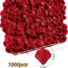10000pcs Red Artificial Silk Rose Petals, Faux Rose Petals, Suitable For Wedding Aisle, Proposal, Romantic Night, Holiday Party, Room Decoration - Multicolor - View 12
