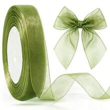 1Roll 33-35m Semi-Transparent Ribbon - For Wedding Decorations, Gift Wrapping, Floral Arrangements - Soft And Vibrant Colors - Ribbon Strip - For Parties, Craft Projects - Elegant Decoration, Glossy Finish, Smooth Texture&Halloween,School, Christmas - View 9