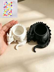 1pc/10pcs Resin Succulent Plant Pot, Dragon Shape, Textured Scale Carving, Built-In Planting Groove, Plant Cultivation Function, Decorative Dragon Statue Planter, Indoor Desktop Home Daily Decor Plant Container - Multiple Styles - View 10