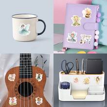 55Pcs Fairy Stickers Pack | Beautiful Pattern Stickers, Vintage Decorative Decals Bottles, Decorative Paper, Journaling, Laptop, Bumper, Skateboard, Scrapbook, Suitcase, Refrigerator, Plan Book, Keyboard, Car Sticker - Elf - View 8