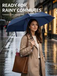 1件裝迷你輕量六折晴雨傘，附便攜收納袋，可輕鬆放入手提包、背包或車內，適合女性使用，適用晴雨天、日常通勤與旅行，萬聖節、感恩節、聖誕節及新年 - C - 查看 1