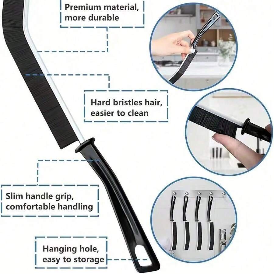 1/2/5/10/20pcs Multi-Function Long Handle Crevice Cleaning Brush, Stiff Bristle Handle Gap Brush, Washing Machine Drum Cleaning Brush, Sink Basin Gap Brush, Window Groove Track Brush, Kitchen Bathroom Home Cleaning Tool, Door Gap Track Crevice Brush, Stiff Bristle Long Handle Gap Cleaning Tool, Multi-Pack Home Deep Cleaning Brush, Tile Gap Stiff Bristle Brush, Cleaning Brush, Kitchen Stove Gap Brush, Bathroom Drain Groove Brush, Long Handle Stiff Bristle Gap Brush No Dead Angle, Home Cleaning Tool Set Wholesale Pack, Window Groove Cleaning Dead Angle Brush - Cleaning Brush - View 1