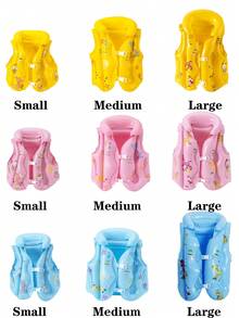 1pc Children's Inflatable Swimsuit, Children's Life Jacket Buoyancy Vest, Children's Swimming Vest, Infant Floating Board, First Day Of School - Multicolor - View 3