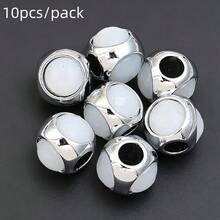 10pcs/Pack Zinc Alloy Three-Sided Rhinestone Large Hole Beads 11mm Elegant Palace Style Colorful Spacer Beads For Bracelet Necklace Keychain Phone Pendant Handmade DIY Earring Hair Accessory Jewelry Findings - Three-sided Rhinestone Beads - View 18