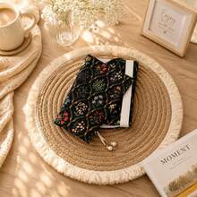 Vintage European Floral Bugleweed Pattern Book Jacket, Soft Fabric Durable Book Sleeve, Artistic Decorative Protective Jacket For Journals & Notebooks - Sets - View 10