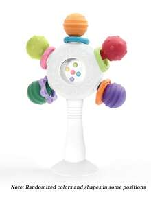 Baby Suction Cup Rattle - Teething Ring - Anti-Strangulation Design, Enhances Grip Strength, Suitable For Hearing And Teeth Development - Multicolor - View 13