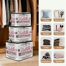 1pc Large Capacity Star-Shaped Lid Storage Box, Foldable Organizer Bin, Suitable For Blankets And Quilts, Equipped With Durable Zipper, Perfect Holiday Home Gift, Can Be Used For Under-Bed Storage. Organizer Box With Lid, Storage Box With Lid, Extra Large Quilt Organizer, Storage Box With Lid, Storage Box, Storage Box With Lid, Storage Cabinet, Medicine Storage Box, Box-Style Storage, Storage Bin, Cabinet - Multicolor - View 10