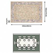 1PC Light Blue Pink Purple Scroll Rose Floral Pattern French Palace Vintage Carpet, Romantic Oil Painting Style Faux Cashmere Rectangular Full Coverage Vine Flower Leaf And Soft Gradient Border Details Machine Washable Area Rug, Suitable For Living Room Bedroom/Spring Summer Romantic Aesthetic Home Decor - Multicolor - View 17