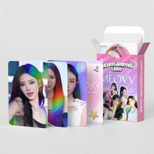 (124Pcs/Set) MEOVV Mini Album BITE NOW Star KPOP Merchandise LOMO Laser Card Photocard, Photo Cards, Arirang, BTS21 Accessories, Bangtan, Photo Card, Photocard - A - View 4