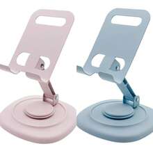 2pcs 360° Rotatable Aluminum Alloy Adjustable Tablet Stand, 360° Rotatable Folding Tablet Holder, Universal Smartphone Tablet Desktop Stand, Multi-Angle Silicone Non-Slip Base Folding Desktop Stand, Back To School Supplies - Multiple Styles - View 11