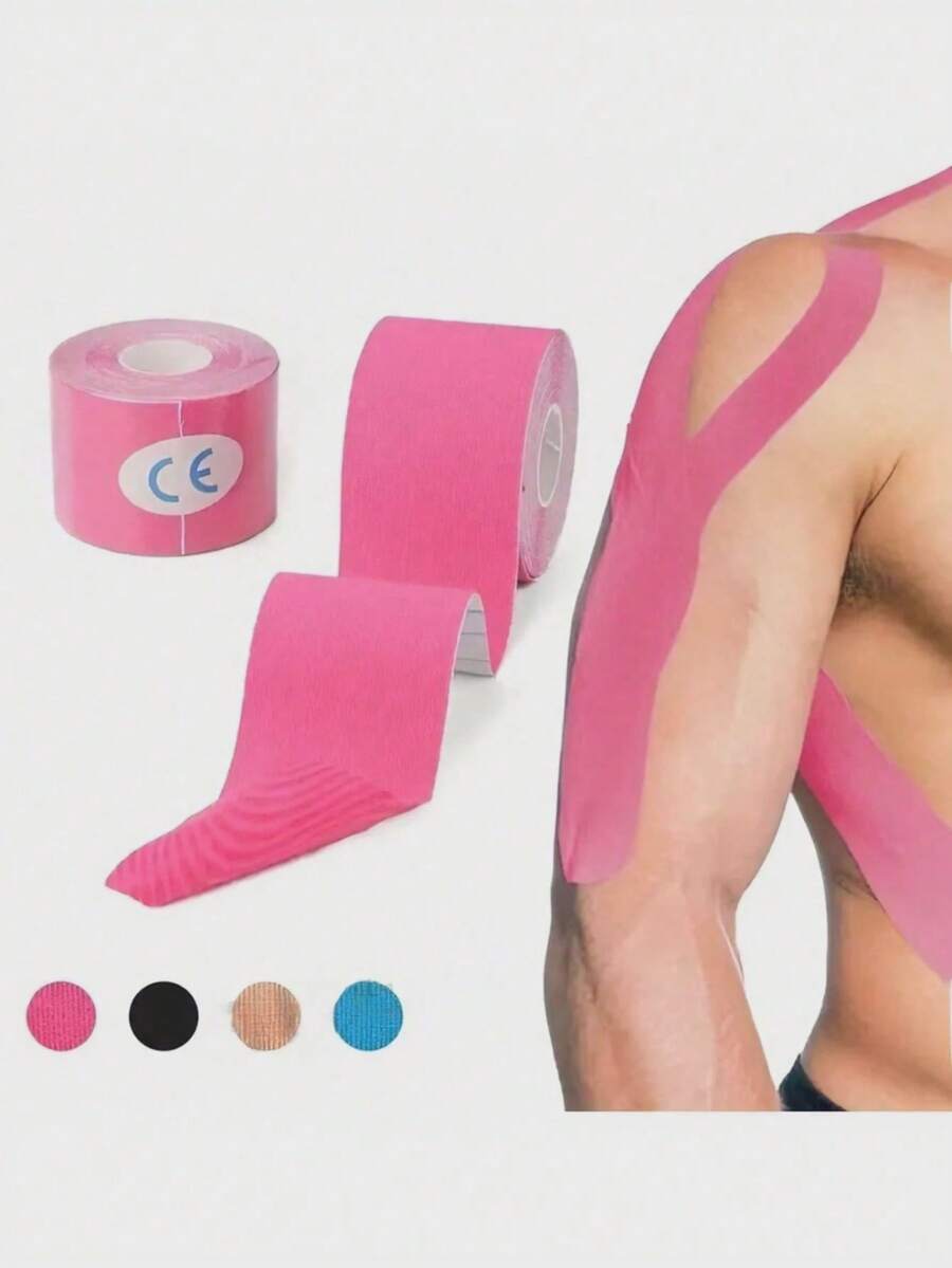 1 Gulungan Plester Elastis Muscle Motion, 5m x 5cm, Plester Lutut Perekat Diri Modern, Cocok untuk Penggemar Kebugaran - beraneka warna - View 1